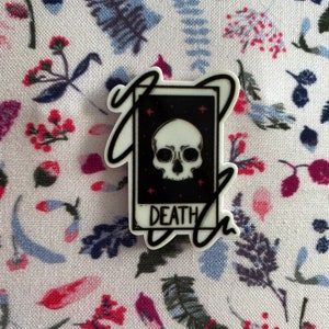 Death Tarot Card Needle Minder / Needle Nanny / Needle Keeper