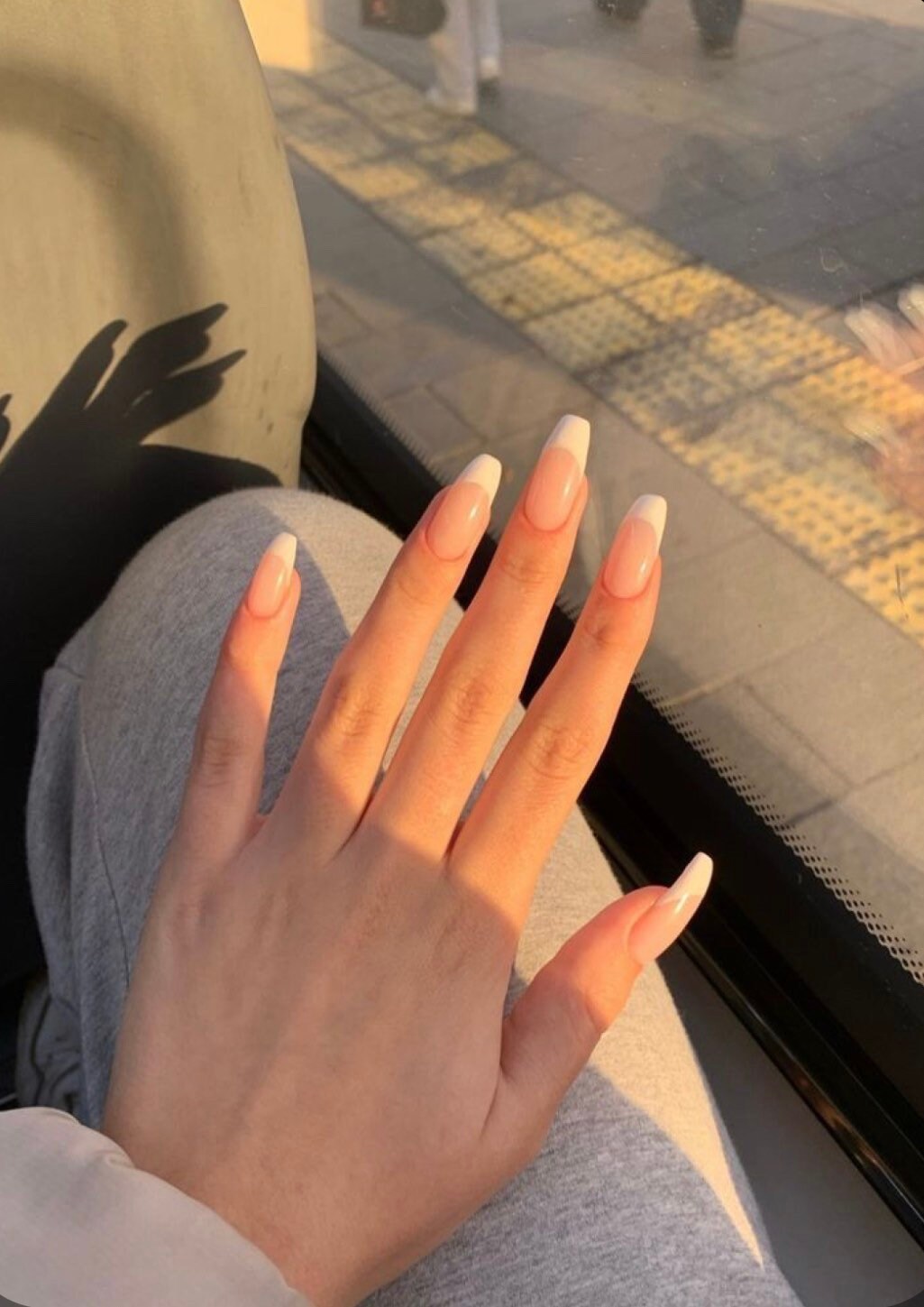 Luxury Classic French Manicure White Tips Hand Painted - Etsy