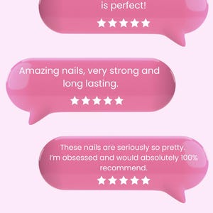 Classic French Tip Press On Nails | Custom Hand Painted Reusable Nail Set image 8
