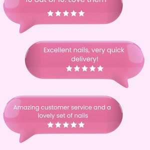 Classic French Tip Press On Nails | Custom Hand Painted Reusable Nail Set image 7