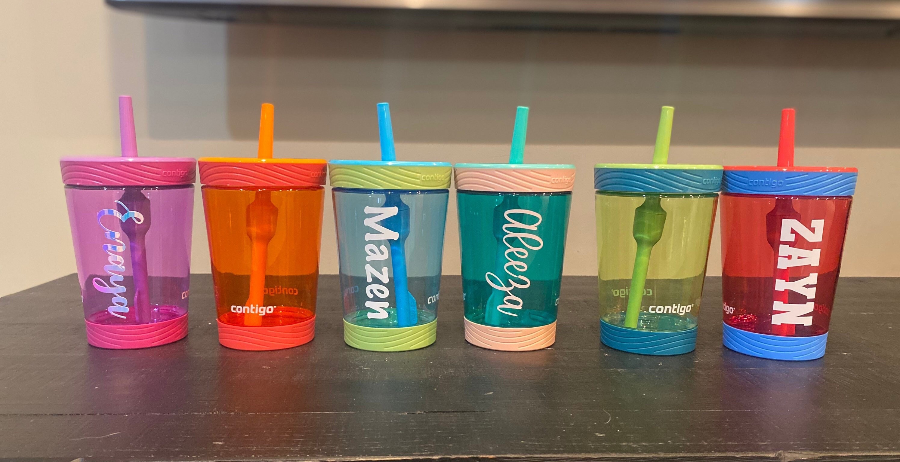 Personalized Contigo Kids Straw Cup Tumbler Toddler Daycare