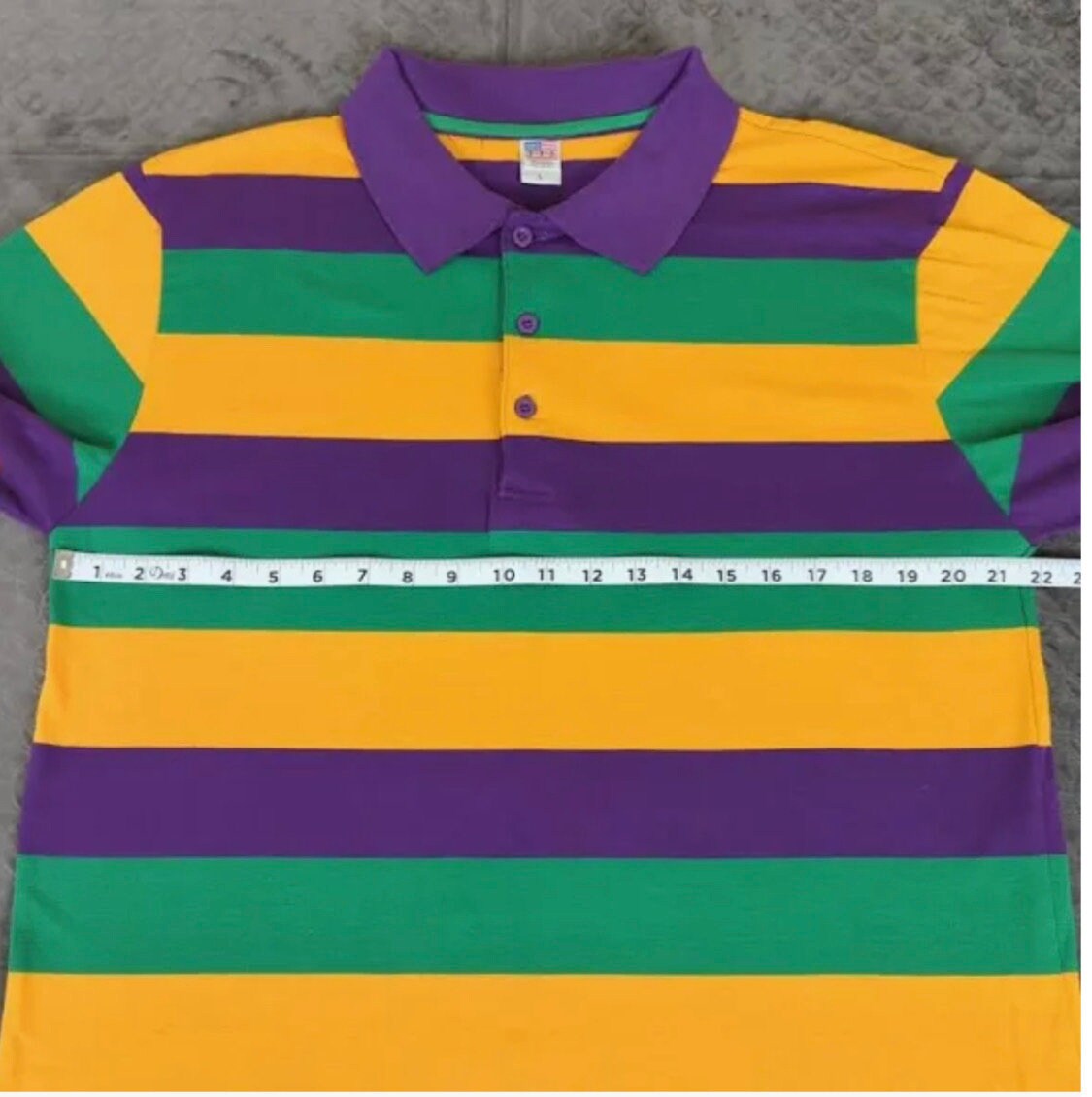 Mardi Gras Striped Polo Shirt Unisex Fit - Etsy