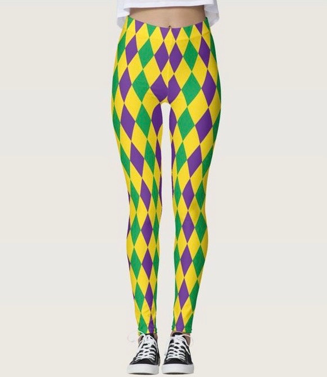 plus size mardi gras leggings