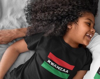 Kwanzaa African American Habari Gani Flag Youth Short Sleeve T-Shirt