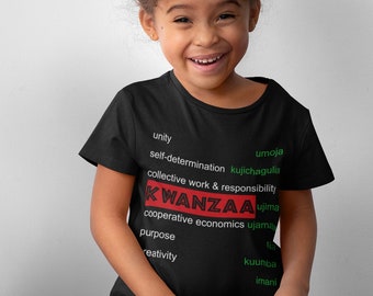 Kwanzaa Principles Wrapped Youth Short-Sleeve T-Shirt