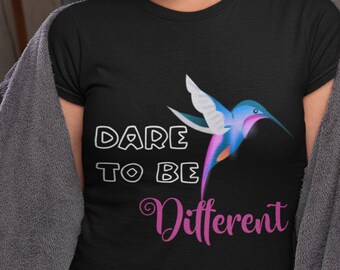 Dare to Be Different Hummingbird Short-Sleeve Unisex T-Shirt