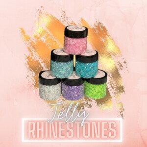 Bulk Jelly Resin Rhinestones | Flatback Rhinestones | NON-HOTFIX | 4mm/5mm Options