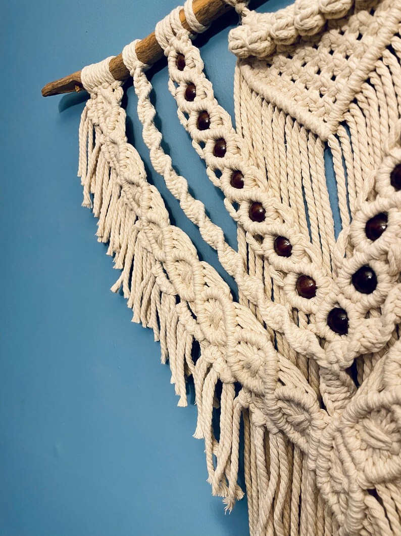 Large Macrame Wall Hanging Neutral Wall Hanging Home Etsy