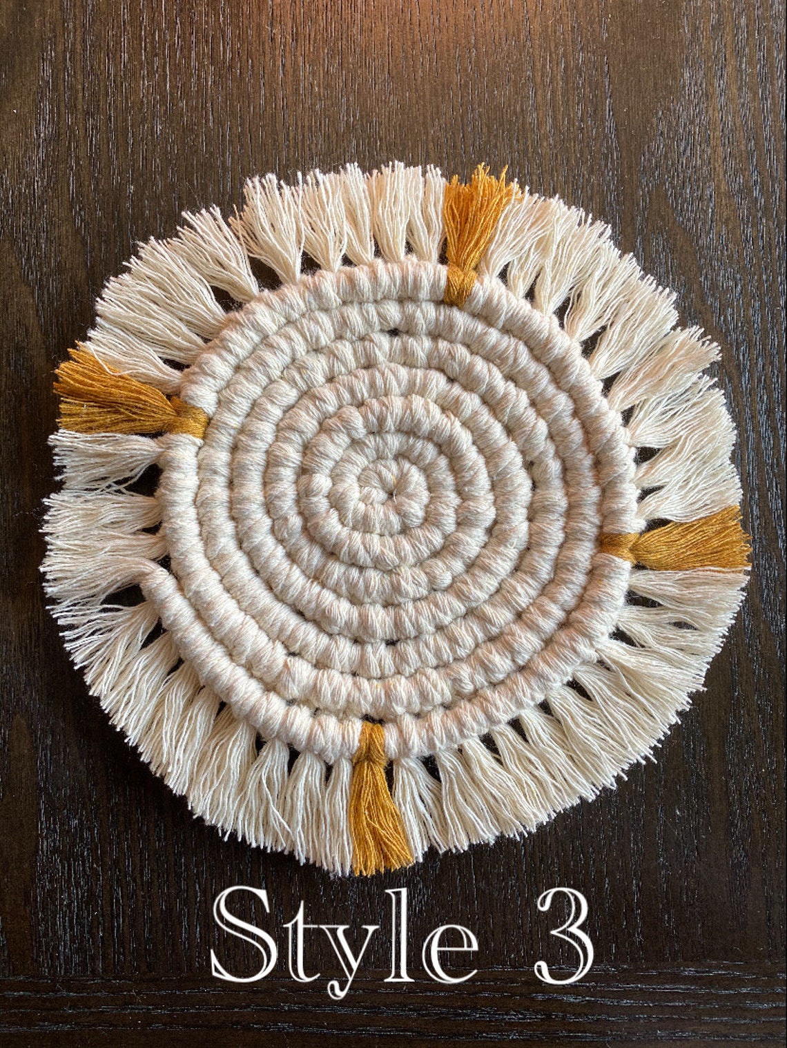 Macrame Coaster Set Macrame Coasters Boho Coasters Etsy