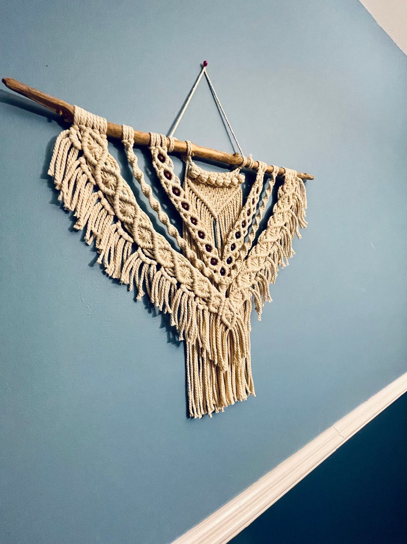 Large Macrame Wall Hanging Neutral Wall Hanging Home Etsy