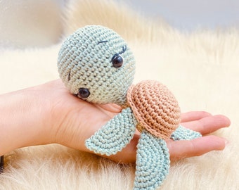 Turtle,Baby,Gift for Birth,Gift Idea,Amigurumi Animal, Crocheted