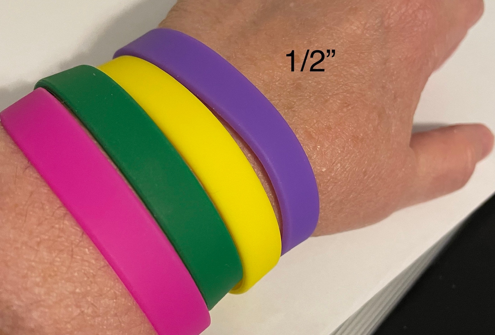 Multiple Color 4 for 2.00 Wristbands 8 x 1/5 x 2mm made of Etsy
