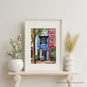 Spite House, Alexandria VA Watercolor Art Print
