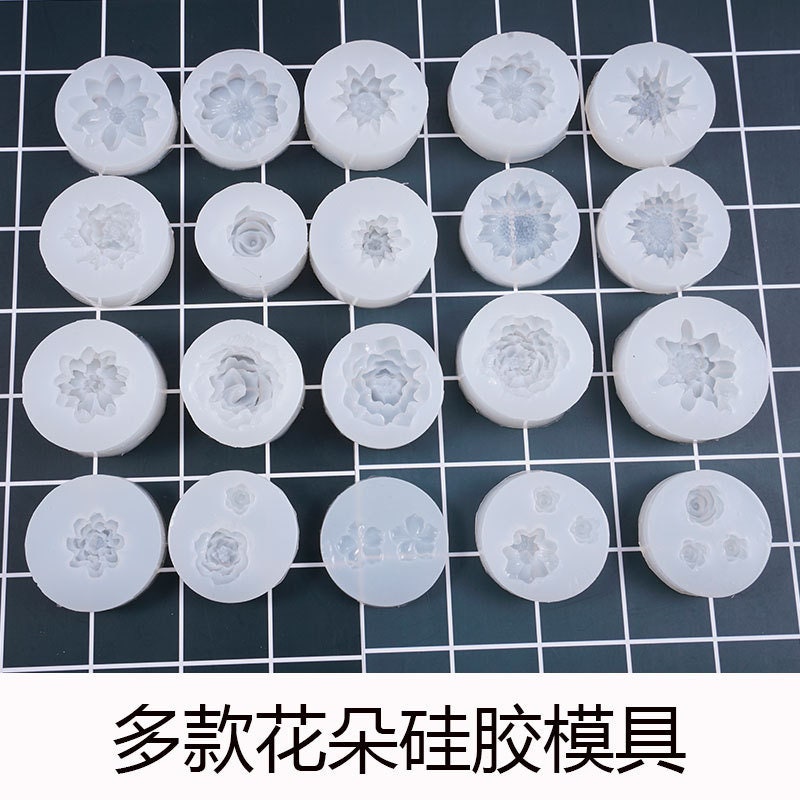 Diy crystal drop silicone mold Rose rose Daisy flower water handmade silicone mold