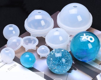 Crystal drops spherical planet silica gel mold DIY handcrafted ornaments sphere dried flowers high mirror hemispheres furnishing