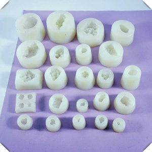 Diy crystal drop plastic mould crystal cluster stone rockery ice crystal furnishing hand - made silica gel mould