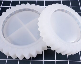 Diy crystal drop silicone mold cake mold large mirror gear ashtray silicone abrasive