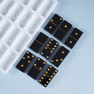 Diy crystal glue drop mould domino Brand nine silica gel mould for household creative personality domino Brand Tianjiu
