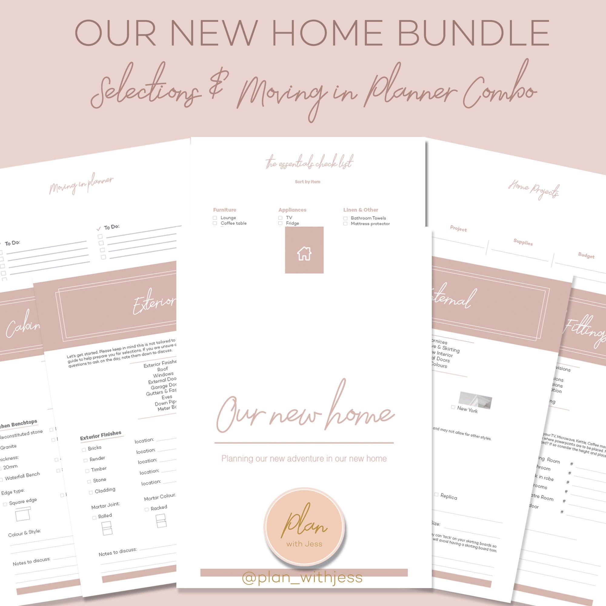 Our New Home Bundle Pack - Selections & Moving In Planner Combined - …