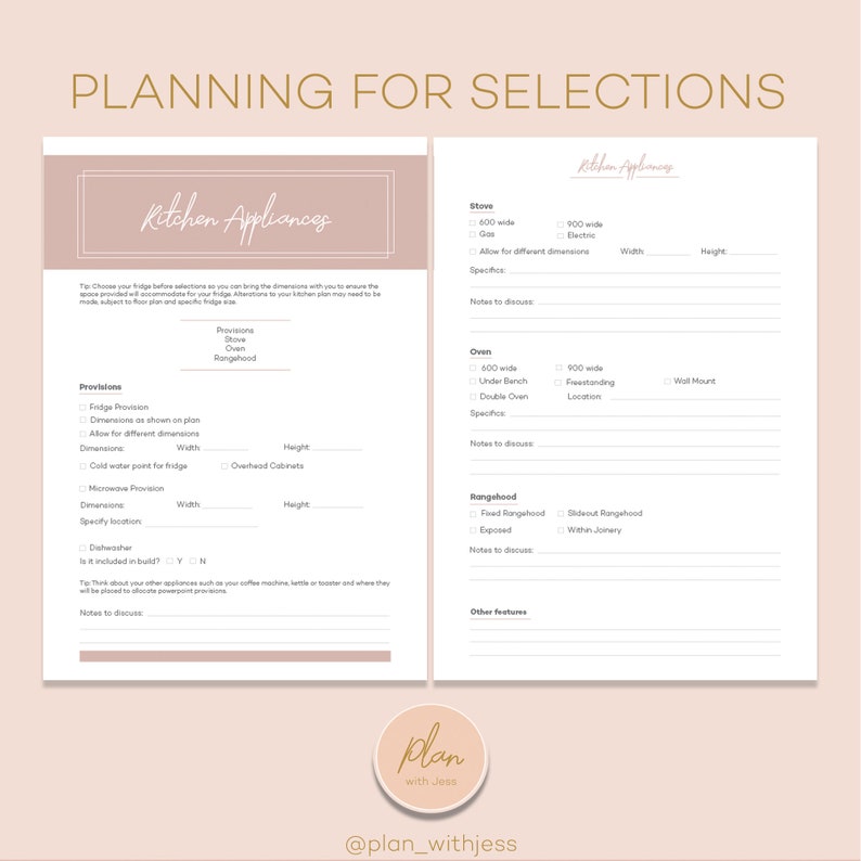 OUR NEW HOME Selections Planner Printable A4/A5 Pdf Etsy