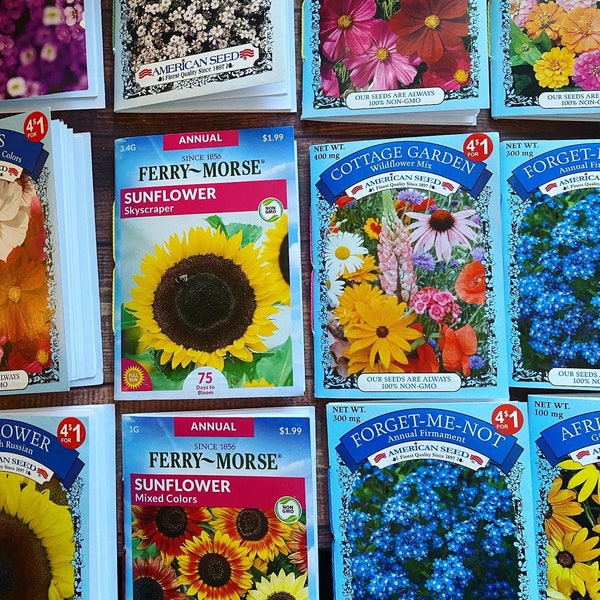 Seed Packet Sketchbook- Flowers