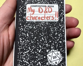 My D&D Characters -a zine