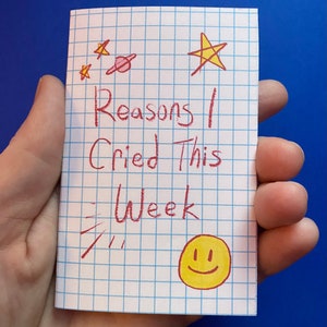 Reasons I Cried This Week- a Zine