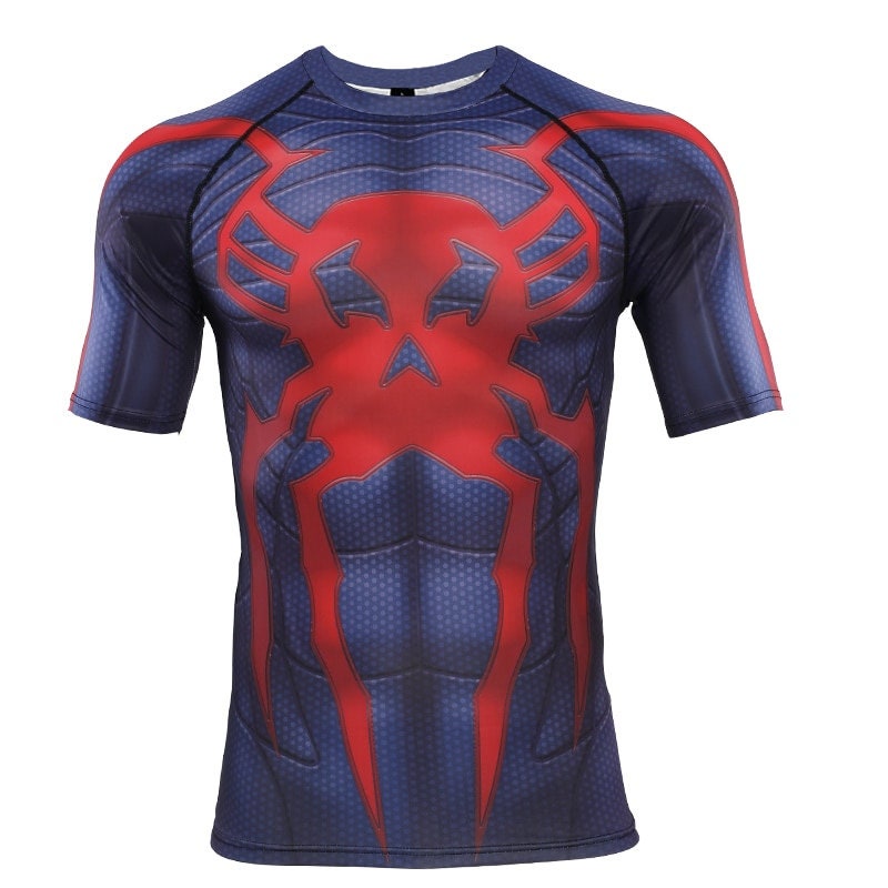Spider-man Compression T-shirt Breathable Gym T-shirt 