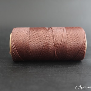 1mm | 0,75mm | 0,5 mm gewachste Linhasita Schnur (15 Meter), Farbe #259, Makrameeschnur, Schmuckschnur, Lederband