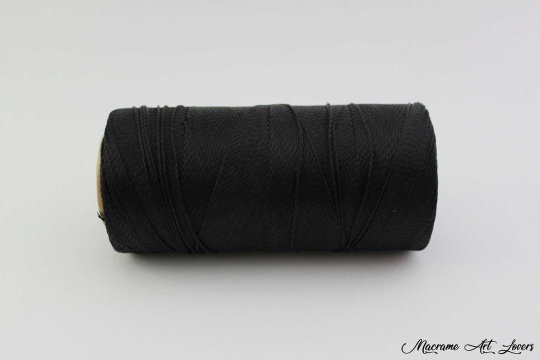 150D 0.8mm Flat Waxed Polyester Thread 1mm Width for Leather Craft