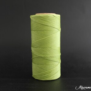 1mm | 0,75mm | 0,5 mm gewachste Linhasita Schnur (15 Meter), Farbe #1019, Makrameeschnur, Schmuckschnur, Lederband