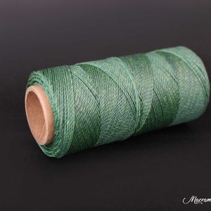 1 mm Waxed Linhasita Cord (15 meters/16 yd), Colour #87, Macrame Cord, Jewelry Cord, Leather cord