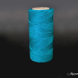 Cordino Linhasita cerato da 1 mm (15 metri/16 yd), colore n. 707, cordino per macramè, cordino per gioielli, cordino in pelle