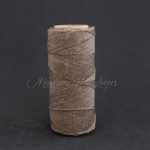 1 mm gewachste Linhasita Schnur (15 Meter), Farbe #362, Makrameeschnur, Schmuckschnur, Lederband