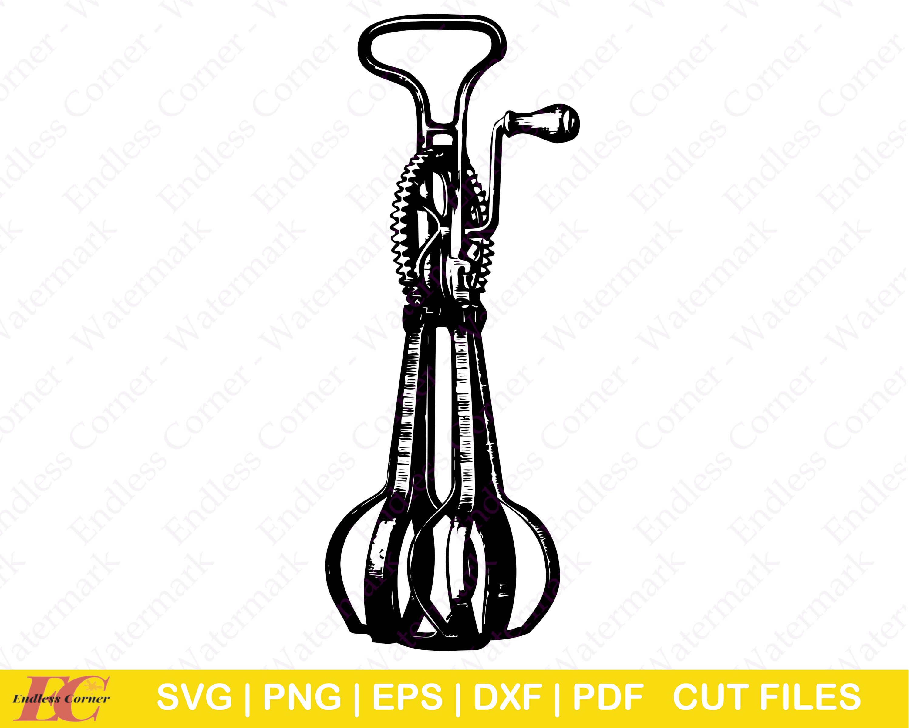 Hand Egg Beater Digital Instant Download Cut Files Clip Art Etsy