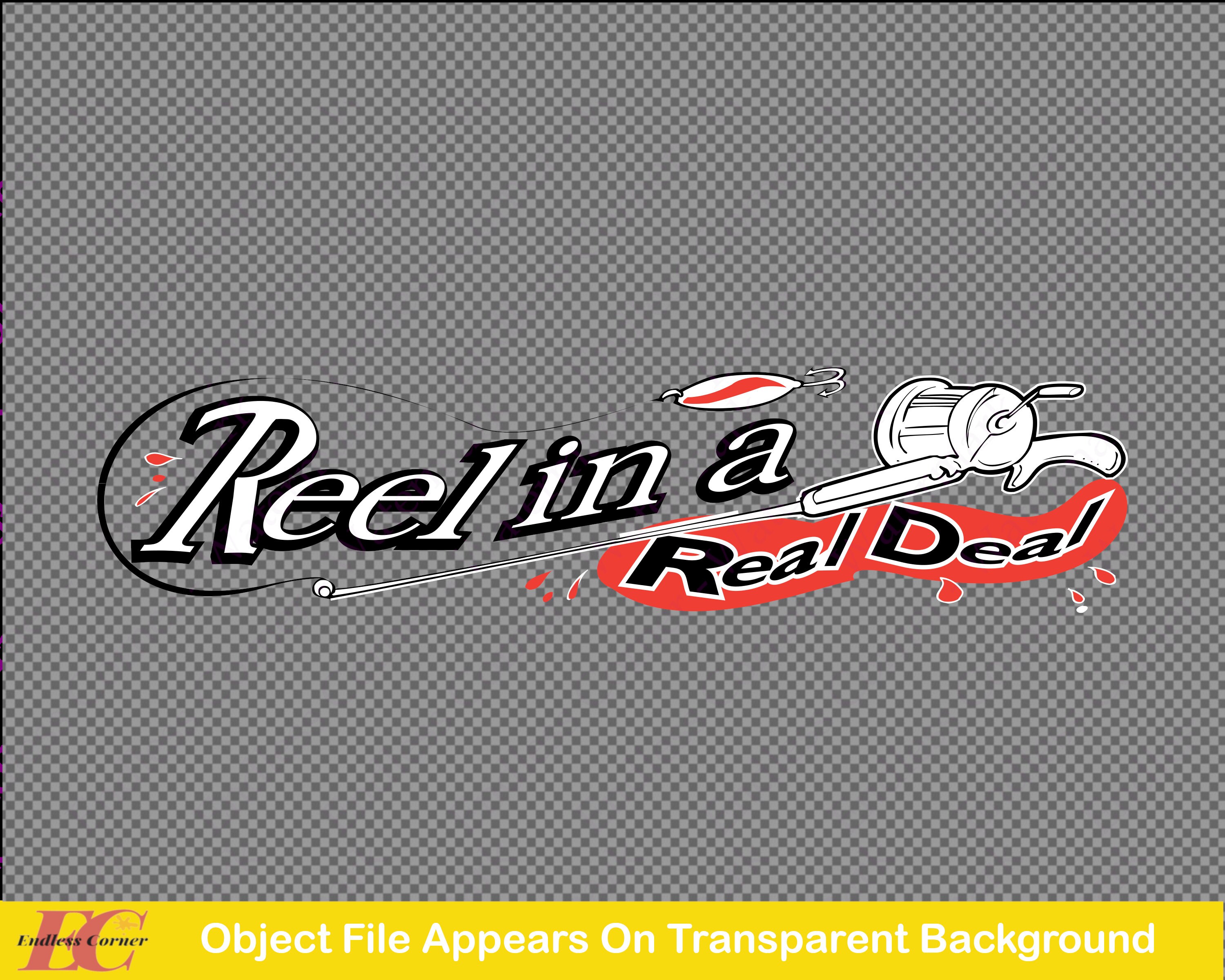 Fishing Sports Reel In A Deal Cut Files Vector Files SVG | Etsy