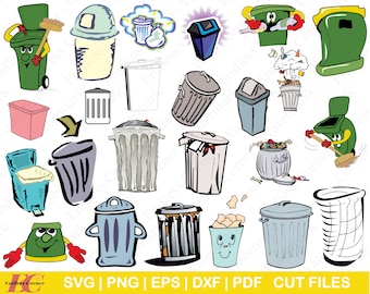 Trash Can Svg, Trash Can Clipart, Garbage Can Png, Bin Svg, Rubbish Bin  Svg, Trash Can Outline Svg, Recycle Cricut Silhouette Svg Cut File (Instant  Download) 