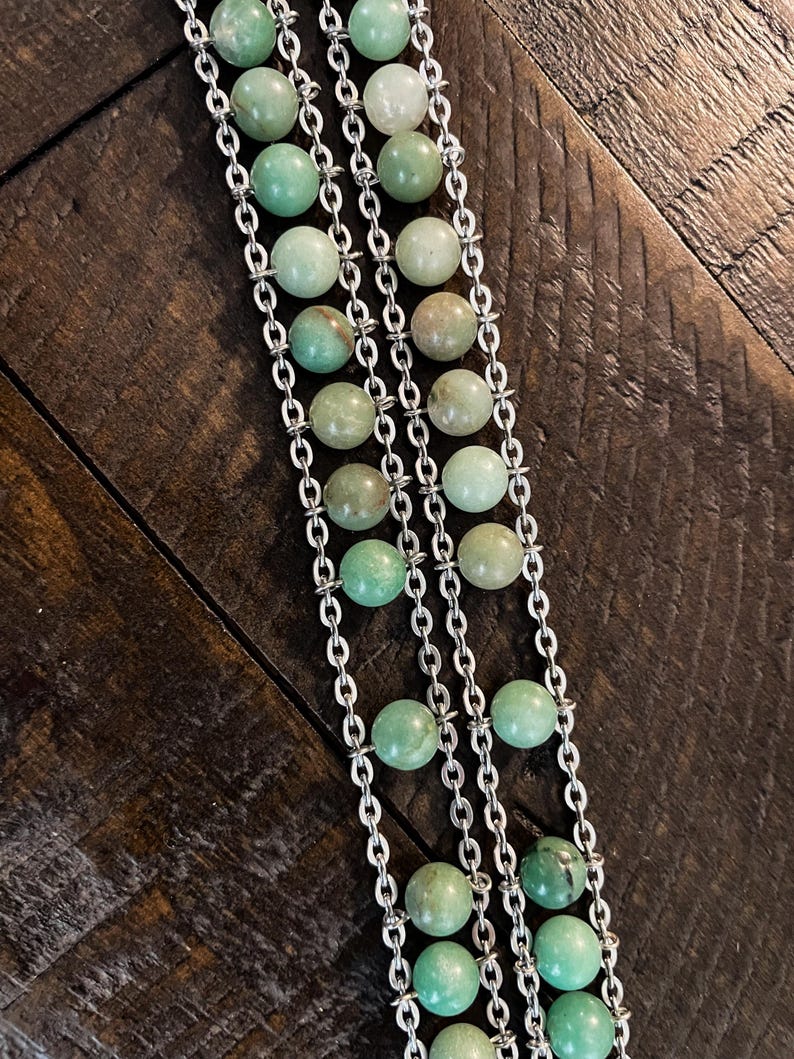 Green Aventurine Stone Catholic Ladder Rosary, 8mm | Catholic Christmas ...