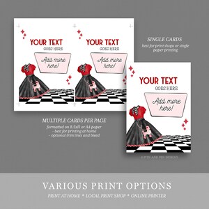 Printable 50's Party Signs, DIY Birthday Party, Printable Party Decor ...