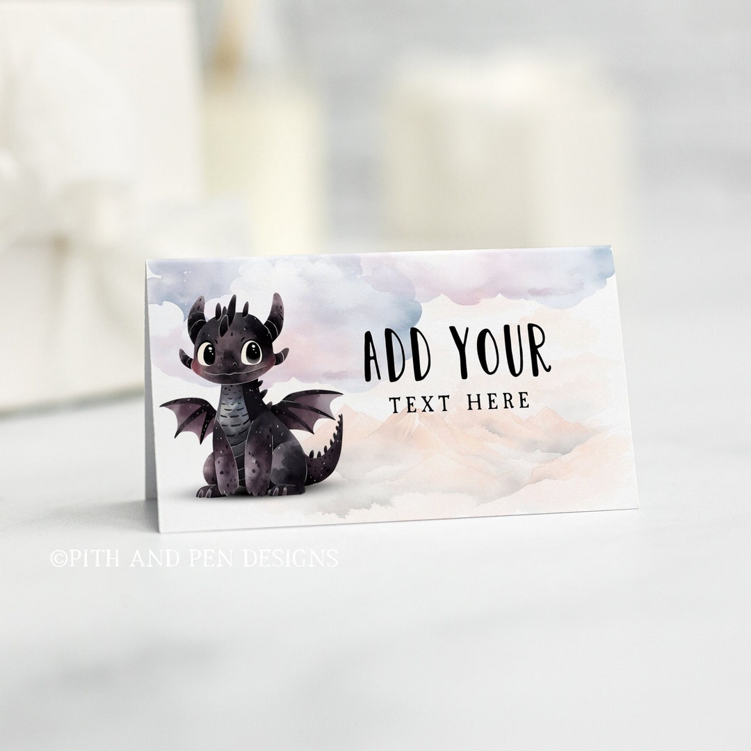 Dragon Party Food Label, Train Your Dragon Printable, Instant Download ...