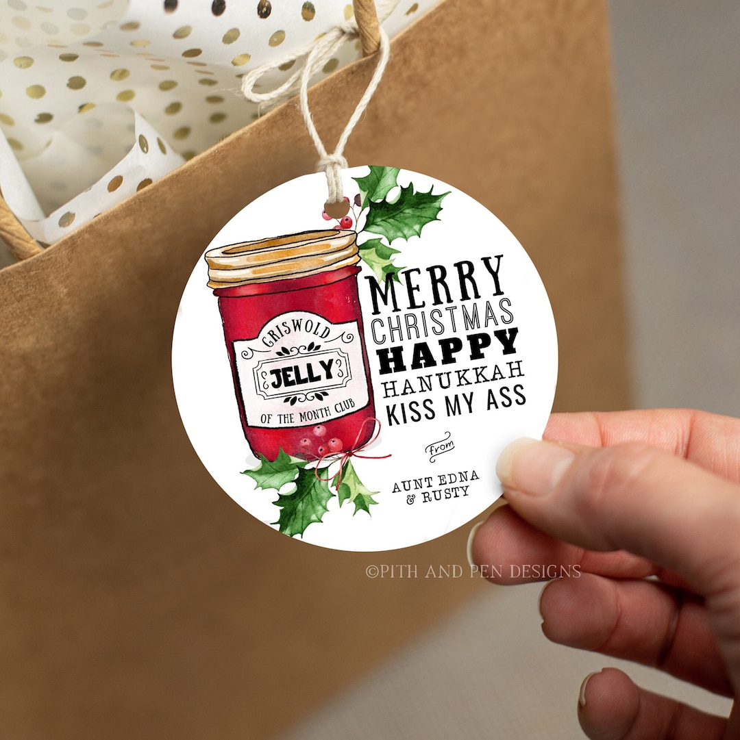 Printable Christmas Vacation Gift Tag, Instant Download, Party Favor