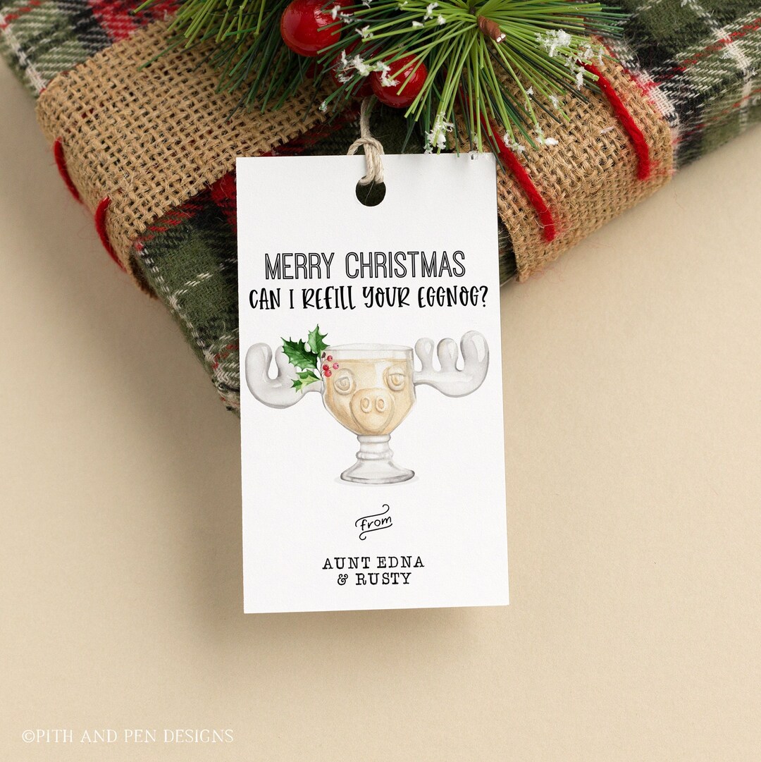 Printable Christmas Vacation Gift Tag Instant Download Party - Etsy