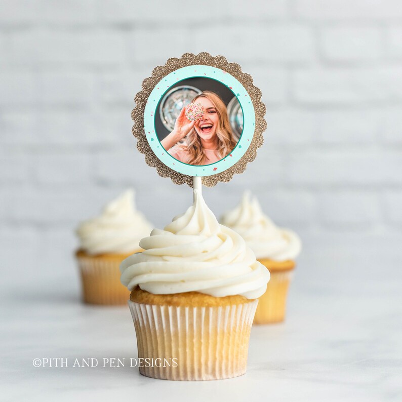 Ice Cream Cupcake Toppers Printable Party Favor Tags Instant - Etsy