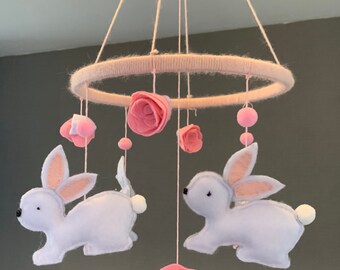 bunny cot mobile