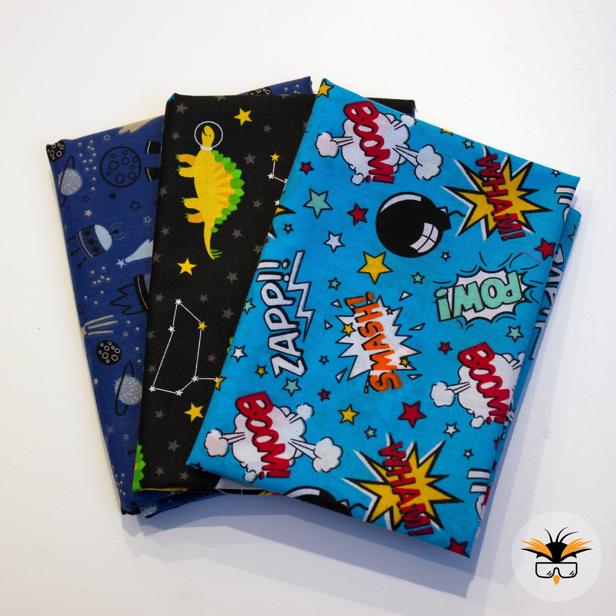 Boys Fat Quarter Bundle Pack of 3 Cotton Quilting Quarters Etsy