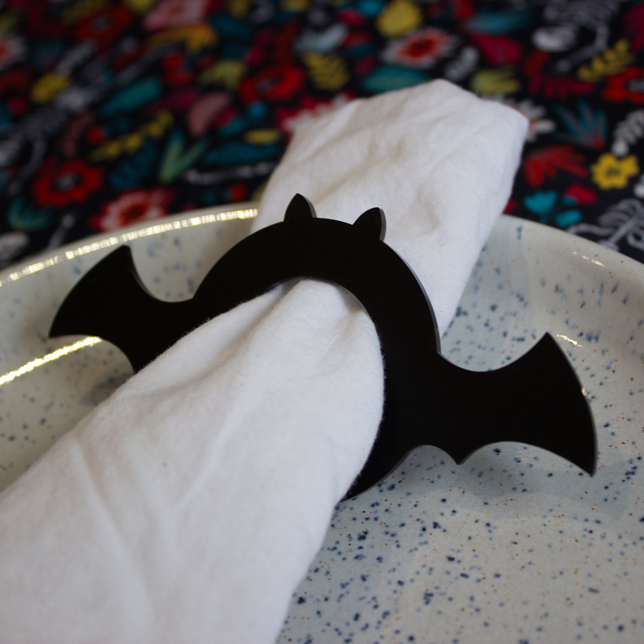 Bat Napkin Rings Bat Wings Halloween Decorations Scary Party Etsy UK