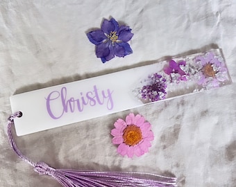 Floral Resin Bookmark | Gift | Resin bookmark | Personalized Bookmark