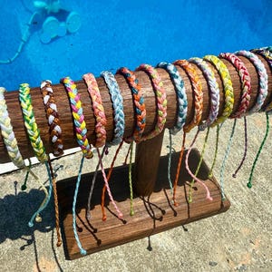 Braided Custom Pura Vida Style Bracelet/Anklet | String Bracelet | Adjustable | Waterproof Bracelet | String Bracelet | Puravida | Surfer