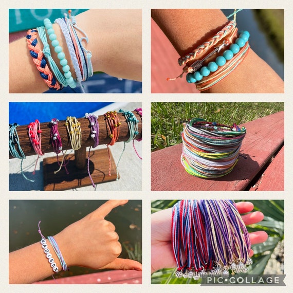 Compass Custom Pura Vida Style Bracelet anklet String Bracelet
