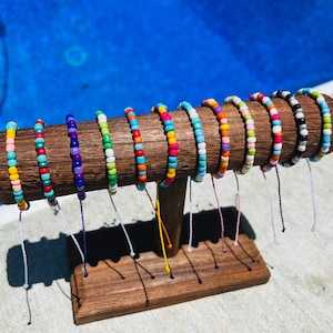 Seed Bead Custom Pura Vida Style Bracelet/Anklet | String Bracelet | Adjustable | Waterproof Bracelet | String Bracelet | Puravida | Surfer